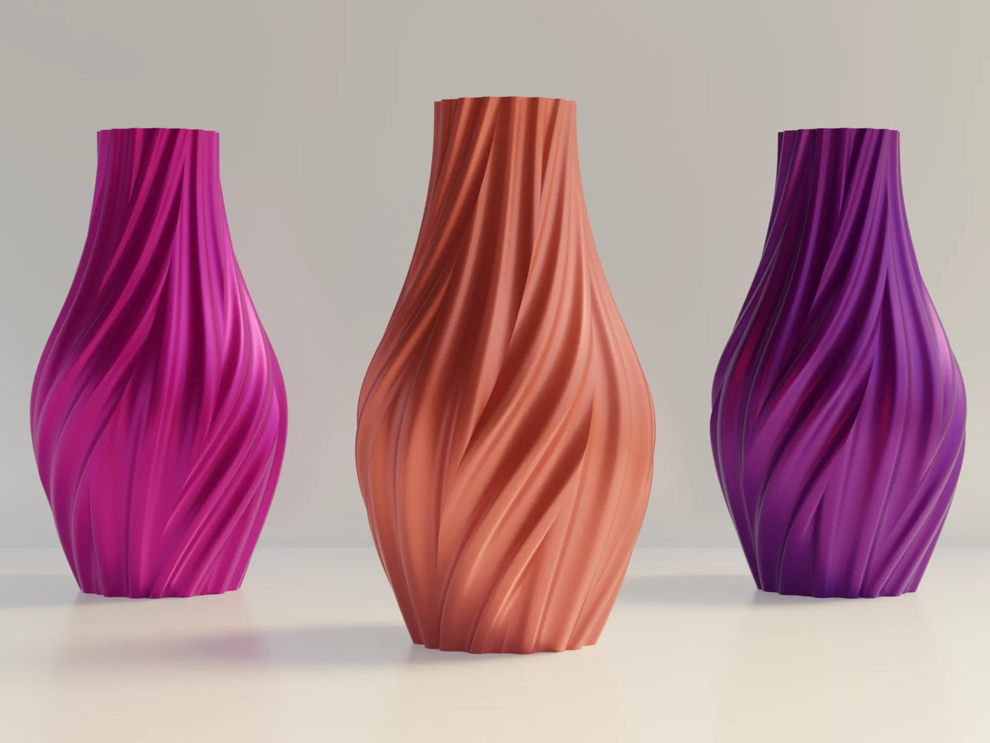 Metallic Vaas – 3D Geprint